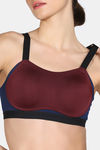 Zelocity High Impact Quick Dry Sports Bra - Windsor Wine — thumbnail 5